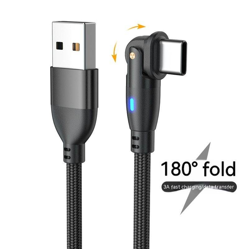 180° Bending Fast Charge Data Cable - Best Charging Cables for You - Mahovastore