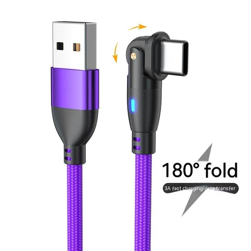 180° Bending Fast Charge Data Cable - Best Charging Cables for You - Mahovastore