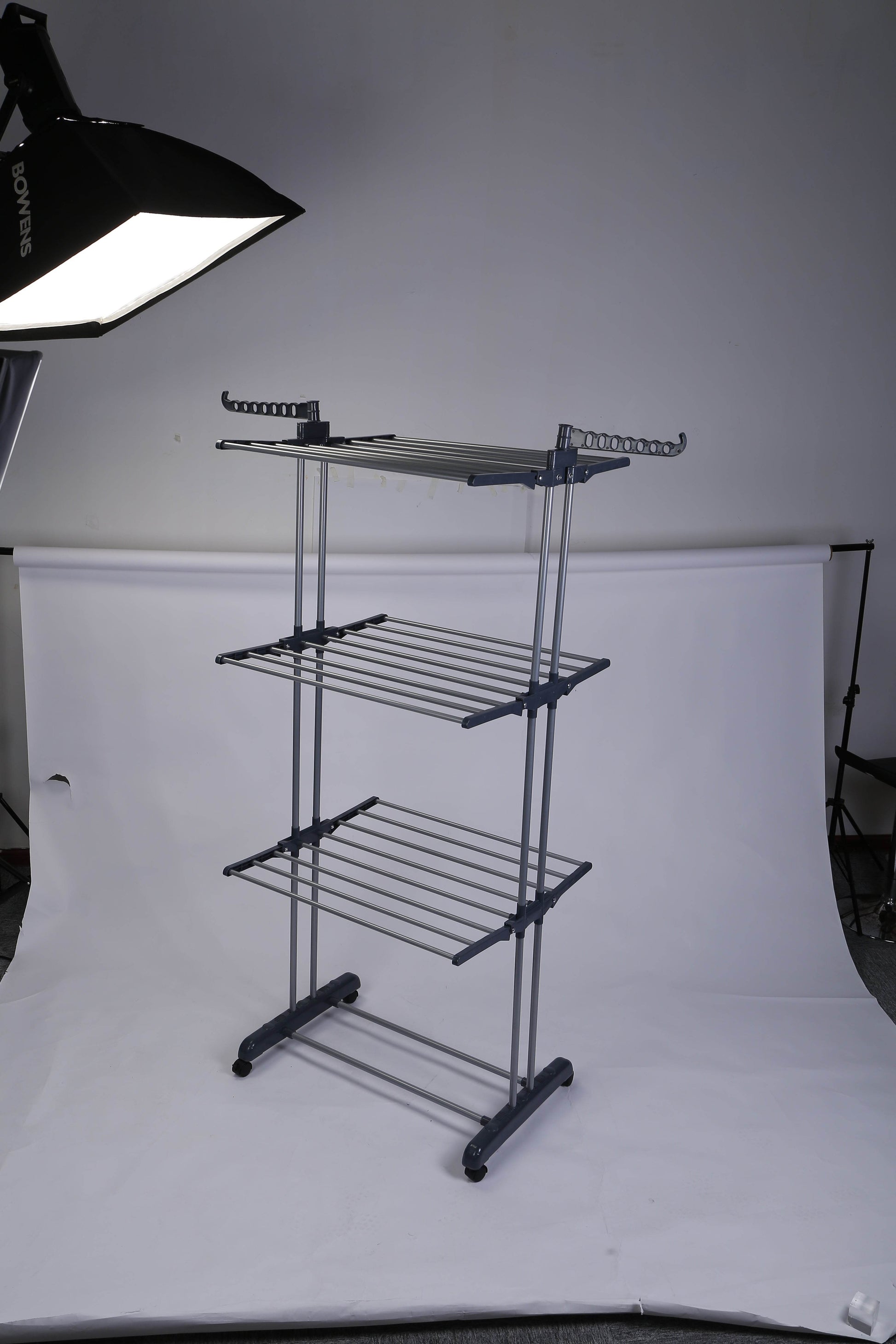 3-Tier Rolling Clothes Drying Rack - Mahovastore