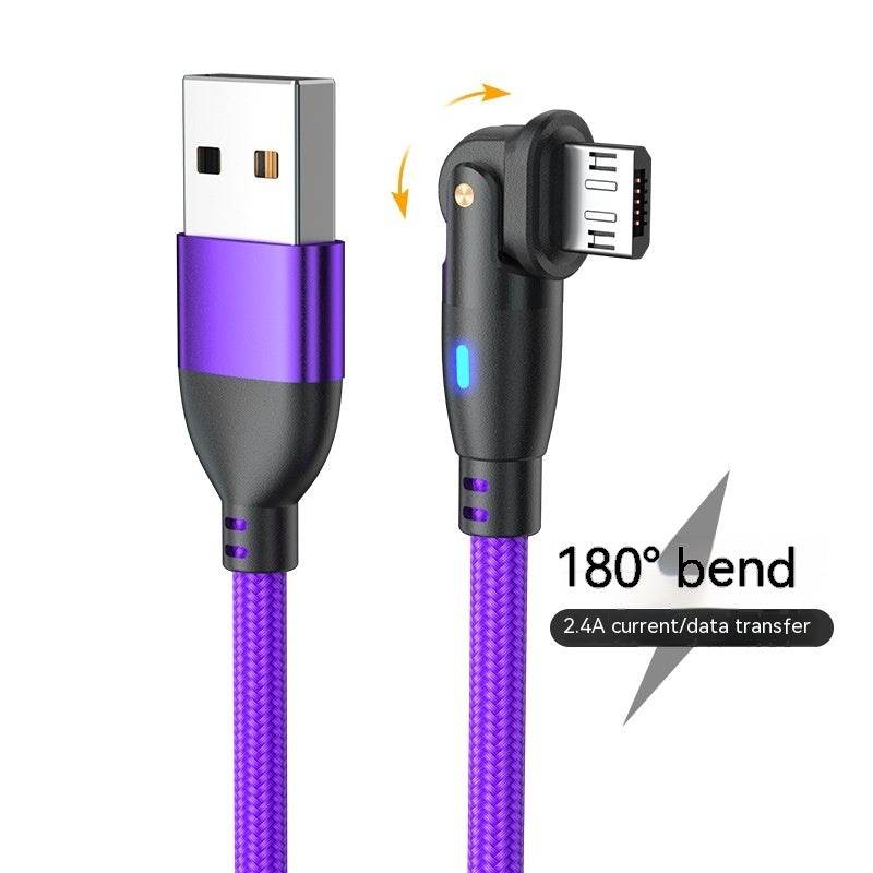 180° Bending Fast Charge Data Cable - Best Charging Cables for You - Mahovastore