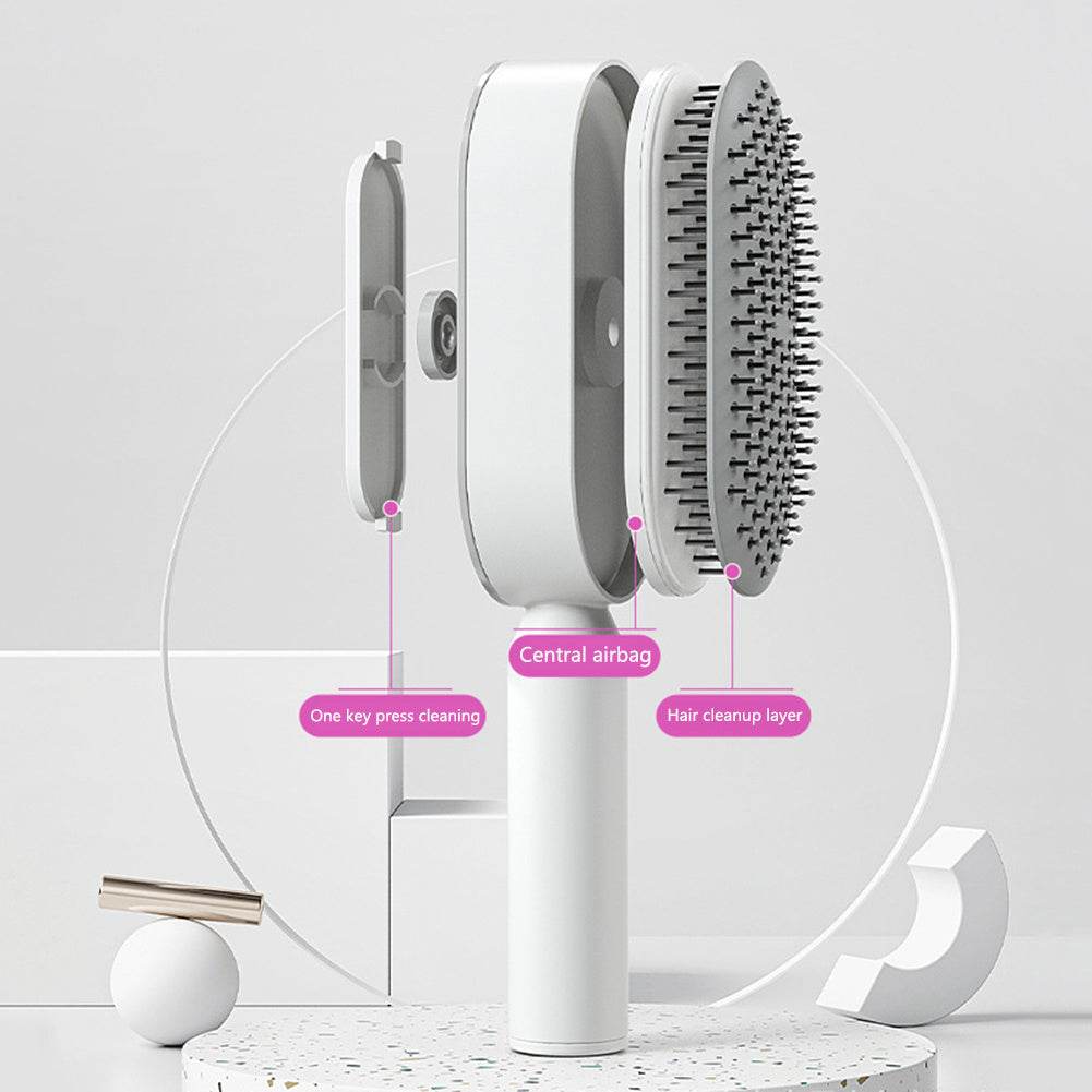 Self Cleaning Hair Brush with Scalp Massage & Detangling - Mahovastore