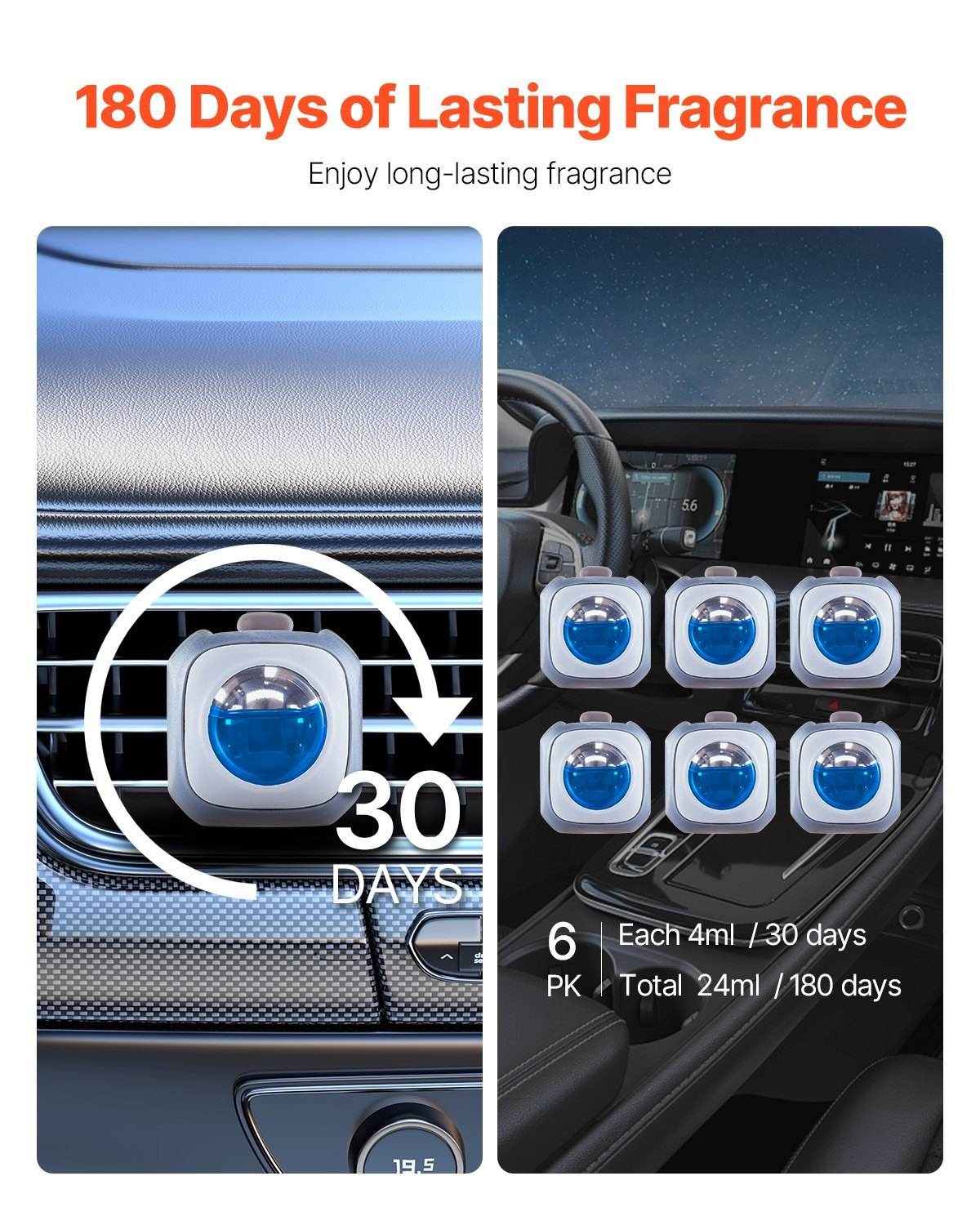 Best Car Air Freshener – 6-Pack with Long-Lasting New Car Scent - Mahovastore