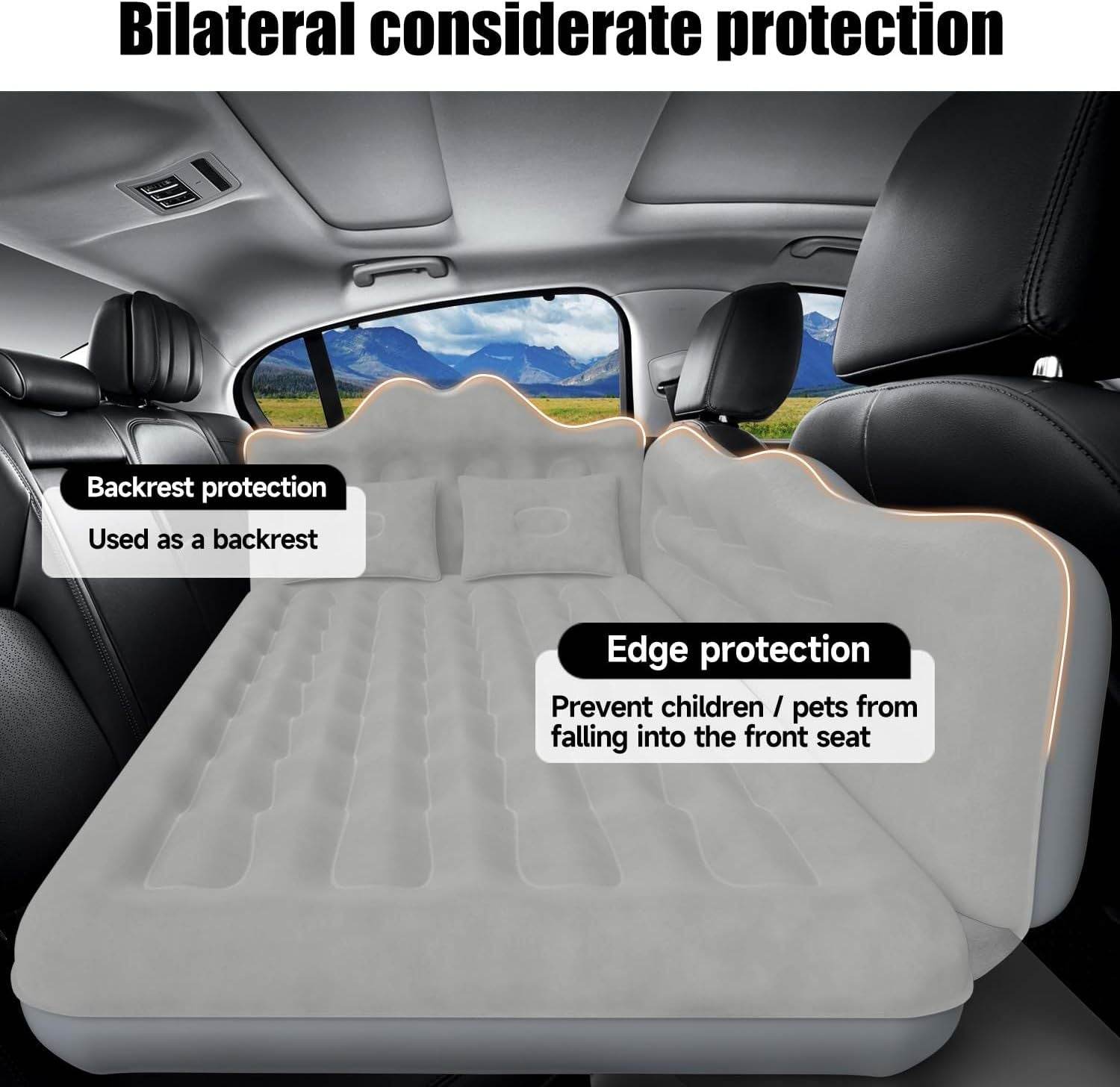 Car Air Mattress with 2 Pillows – Comfortable Travel Bed - Mahovastore