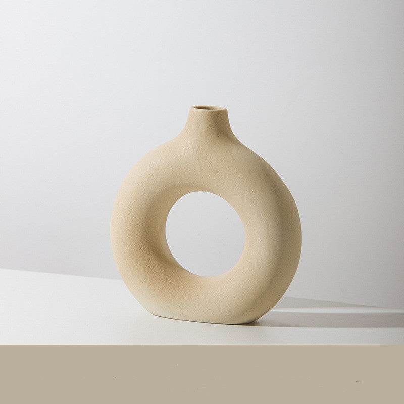 Frosted Unglazed Biscuit Vase - Mahovastore