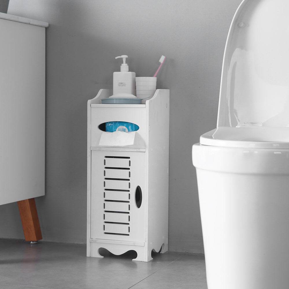21cm White Bathroom Storage Cabinet - Mahovastore