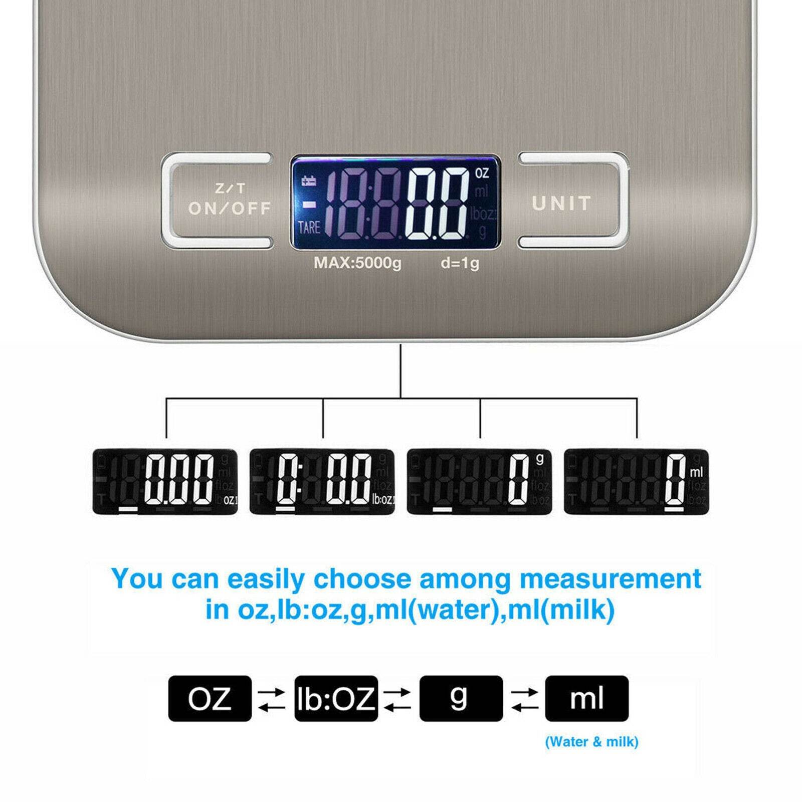 5KG Digital Stainless Steel Scale - Mahovastore
