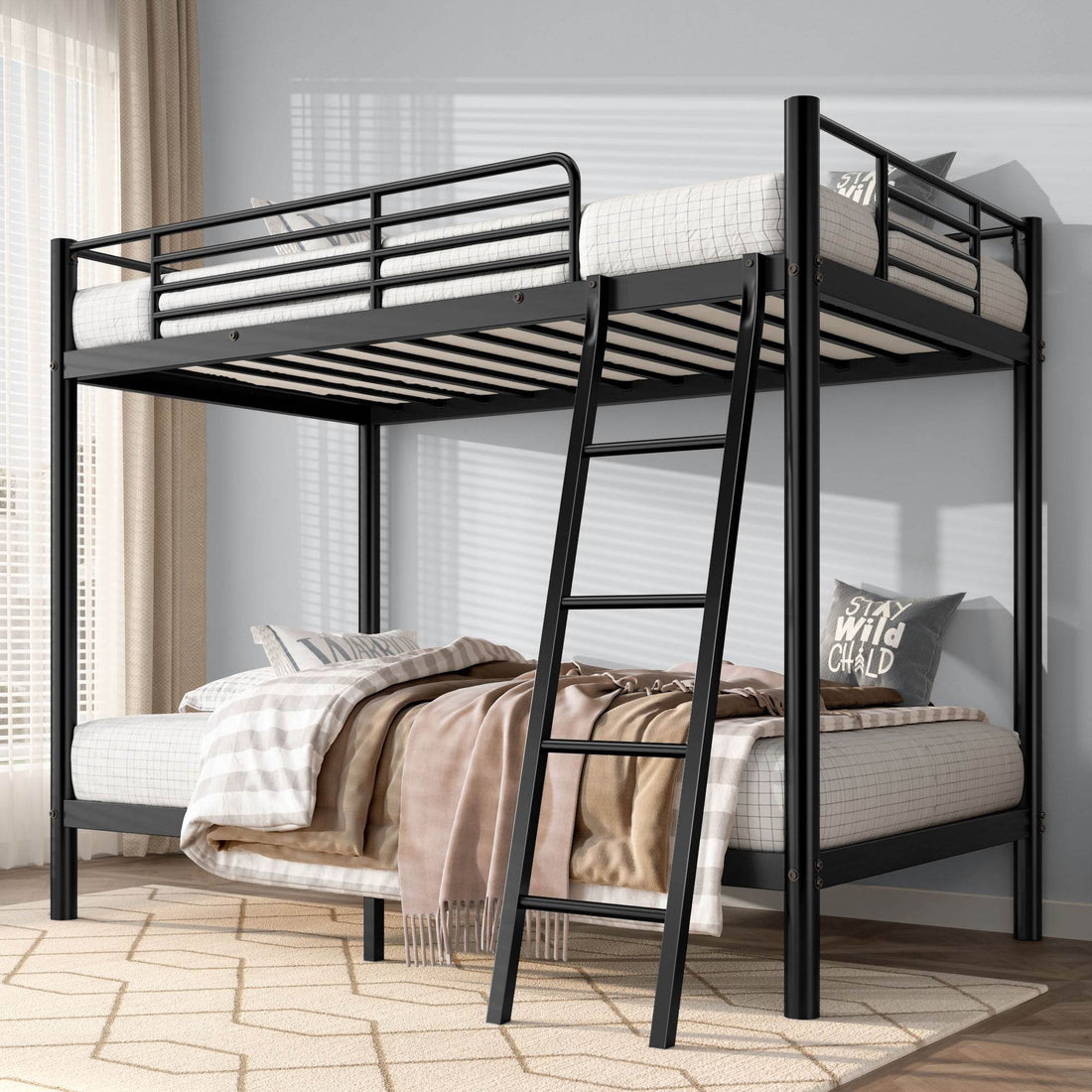 Twin Over Twin Loft Bunk Bed - Mahovastore