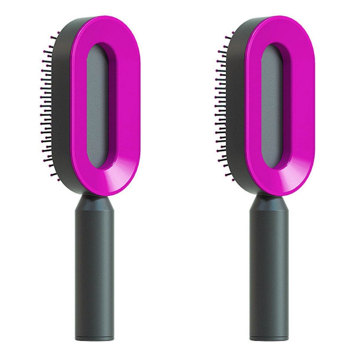 Self Cleaning Hair Brush with Scalp Massage & Detangling - Mahovastore