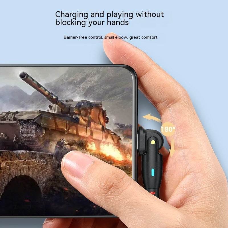 180° Bending Fast Charge Data Cable - Best Charging Cables for You - Mahovastore