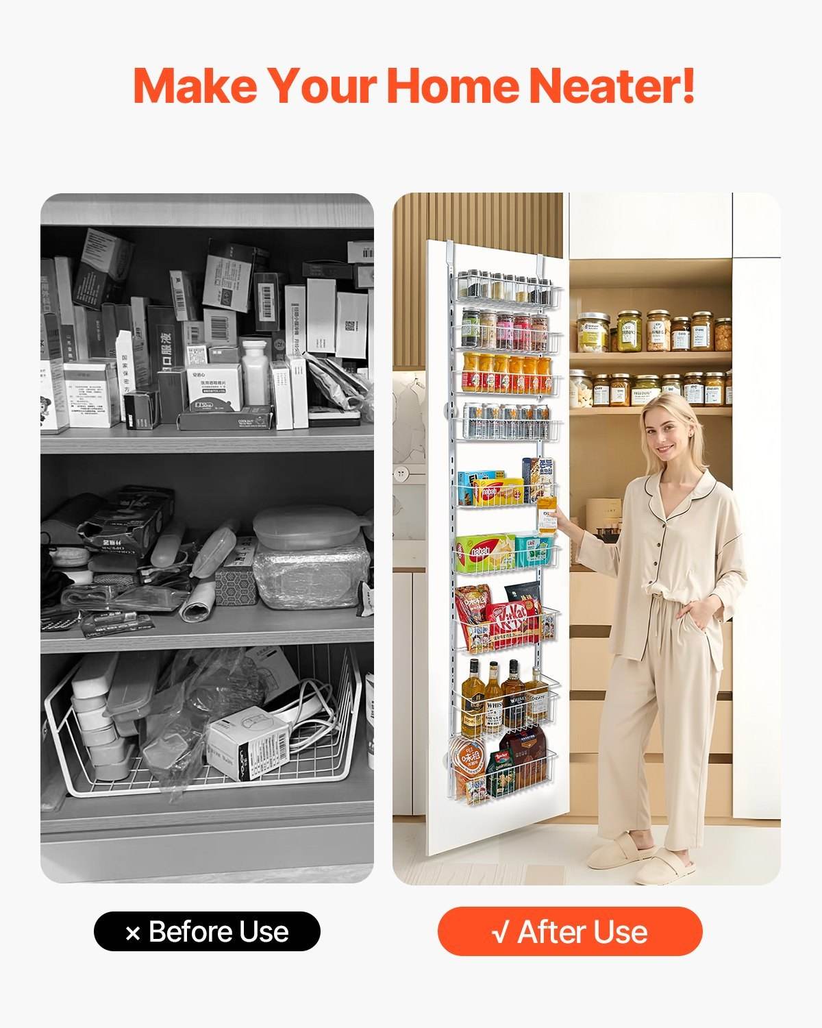 9-Tier Over Door Pantry Organizer - Mahovastore