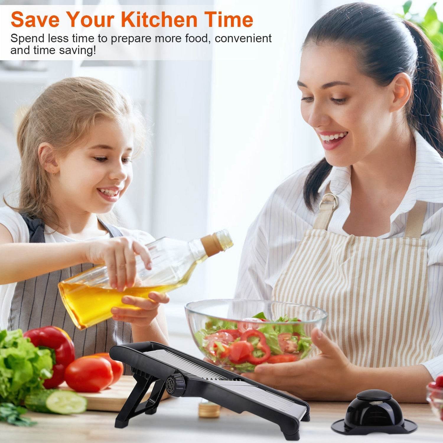 Stainless Steel Mandoline Food Slicer for Precise, Easy Cutting - Mahovastore