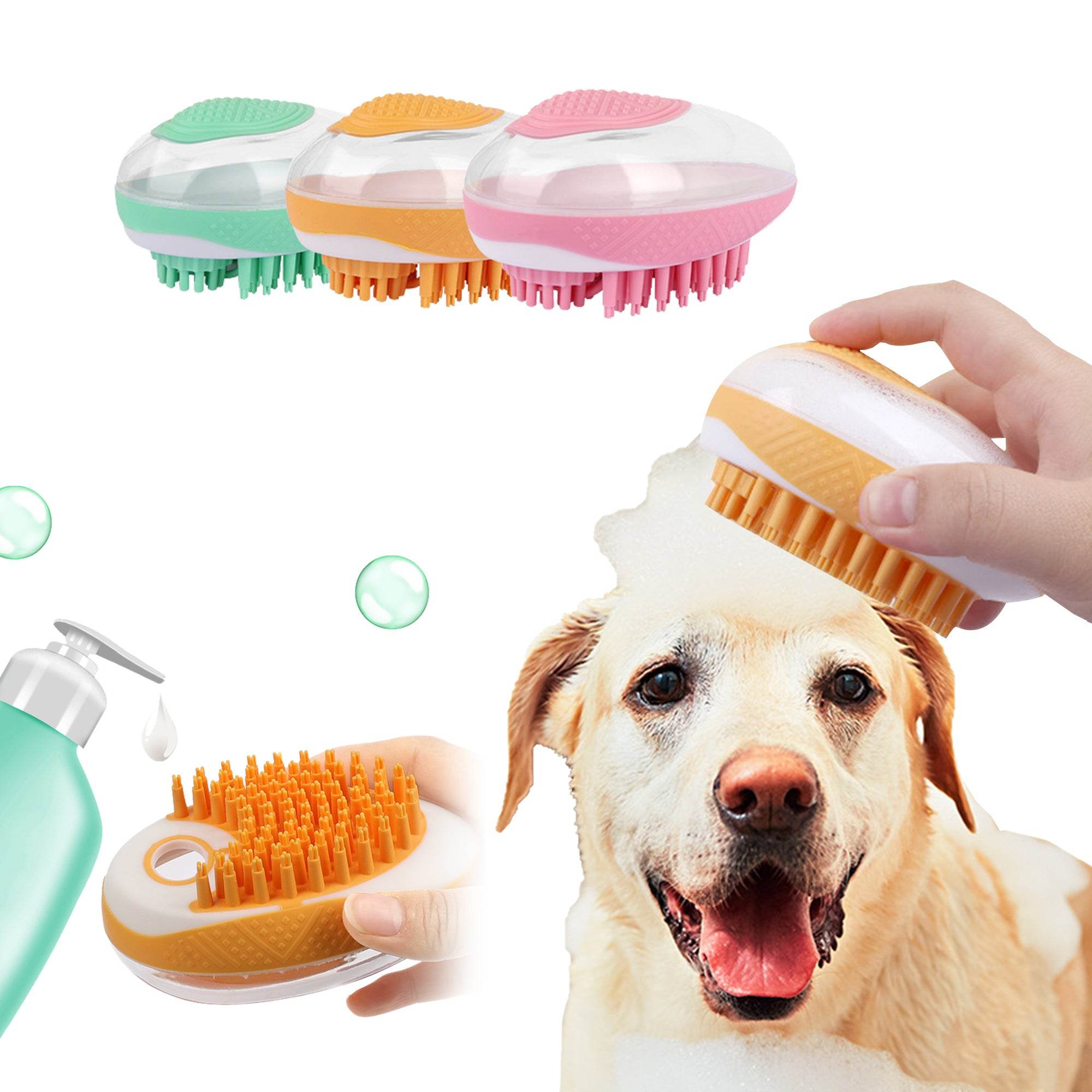 Pet Bath Brush for Dogs & Cats Grooming and Cleaning - Mahovastore