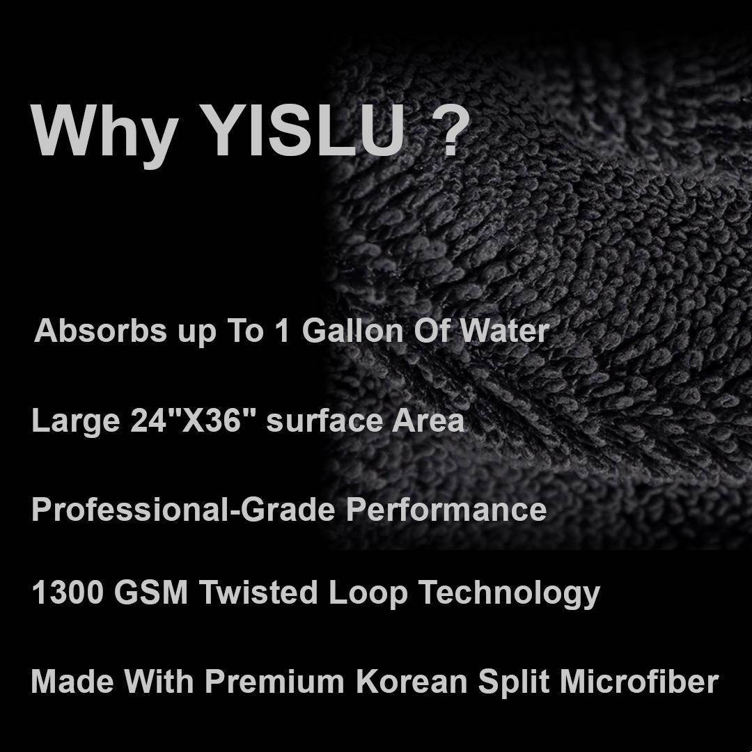 YISLU Super Absorbent Car Drying Towel – Premium 1300 GSM - Mahovastore