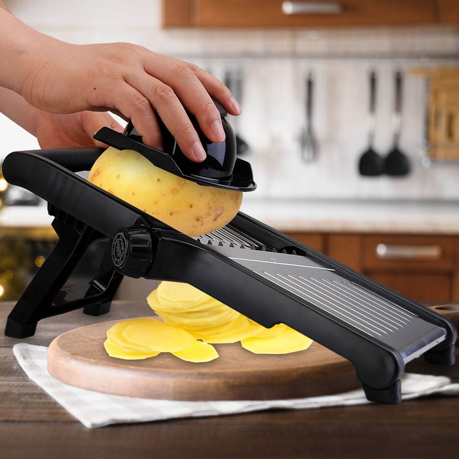 Stainless Steel Mandoline Food Slicer for Precise, Easy Cutting - Mahovastore