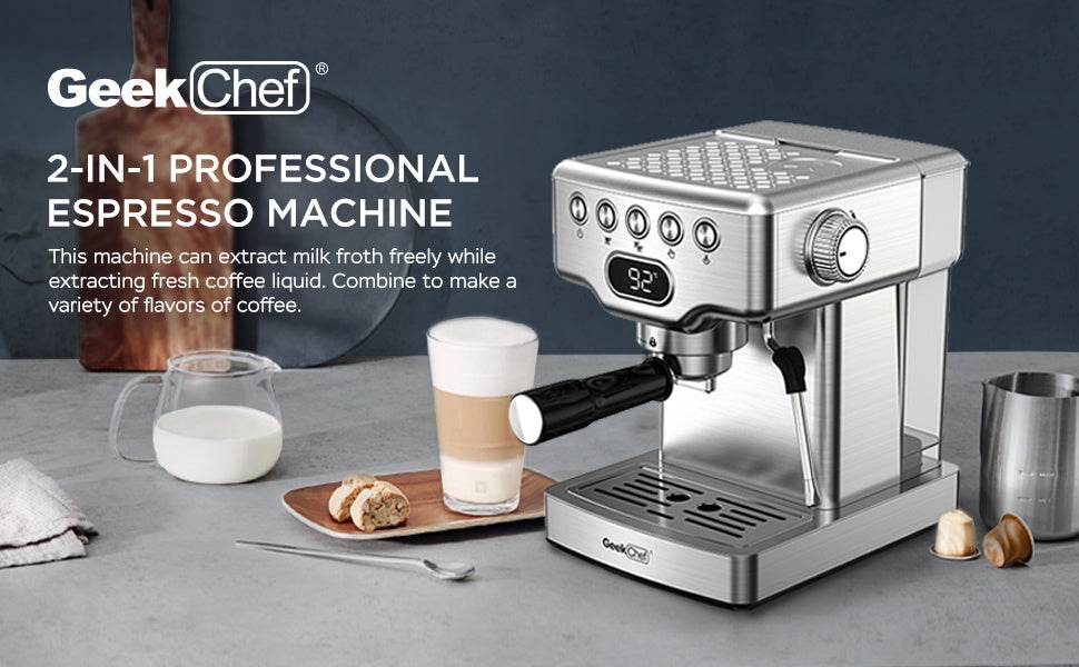 20 Bar Espresso Machine With Frother - Mahovastore