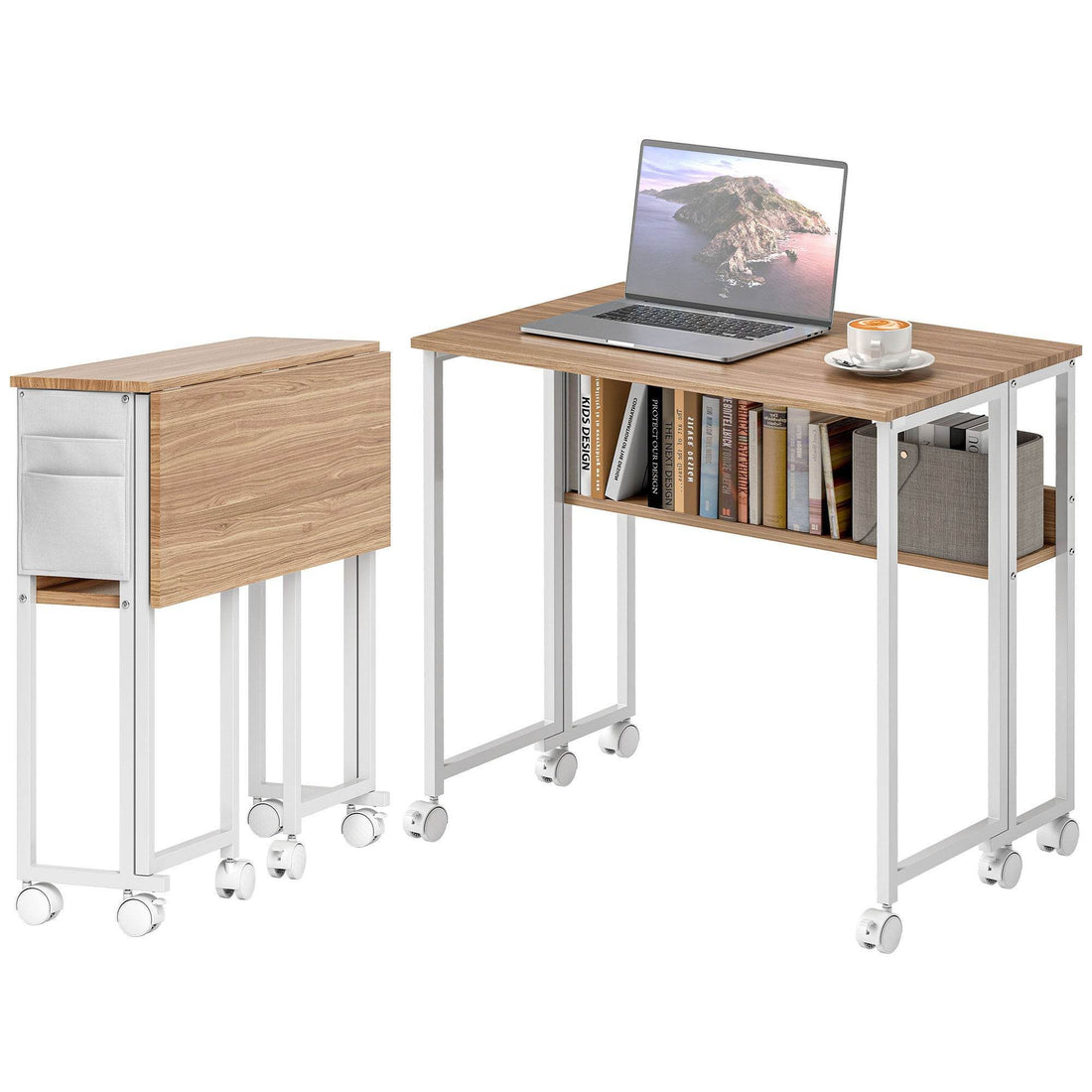 Folding Computer Desk, - Mahovastore