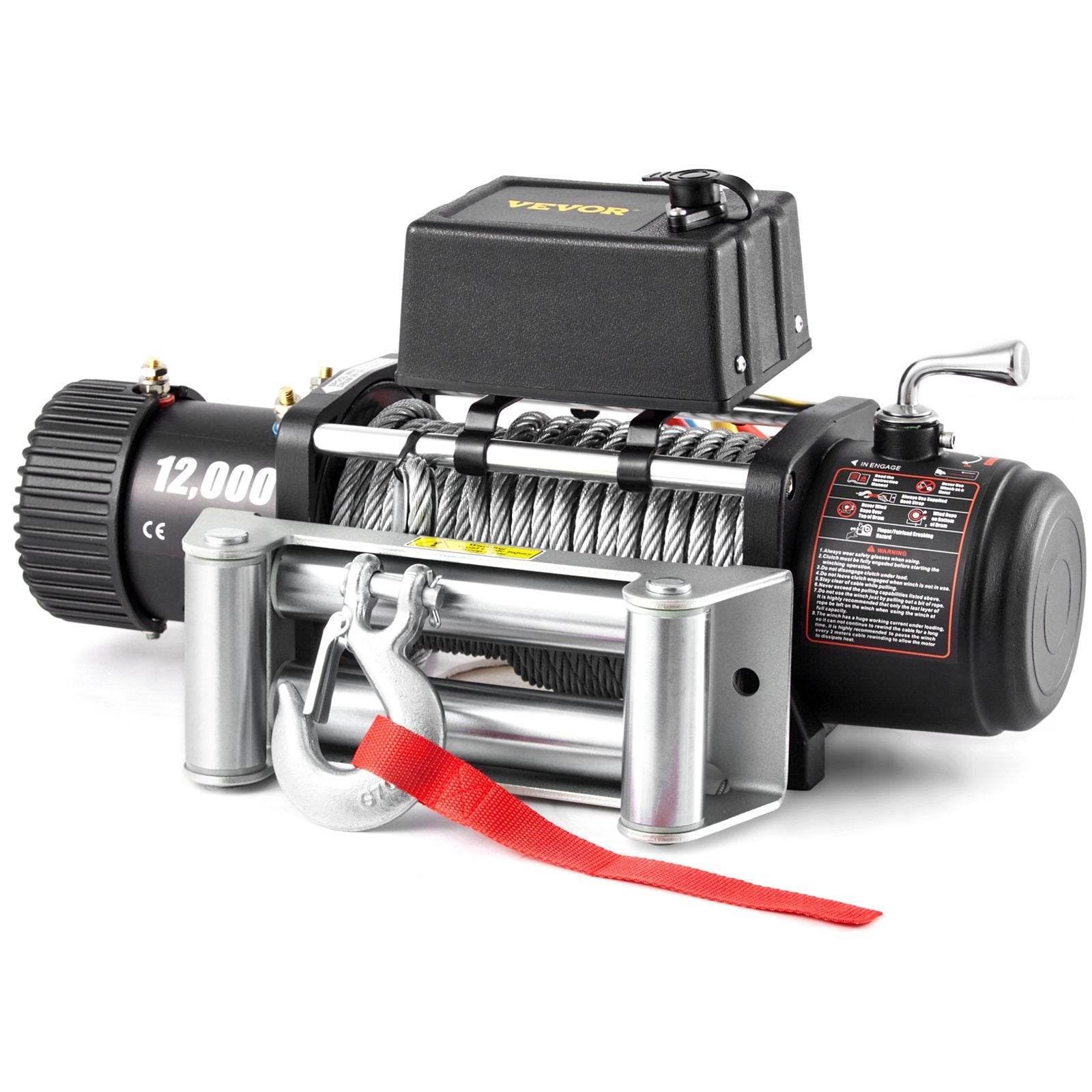 Truck Electric Winches 12000lbs with Remote Control - Mahovastore