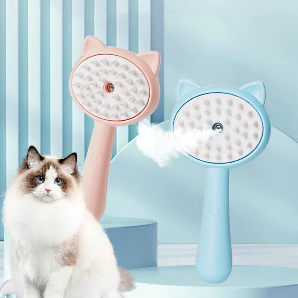 Rechargeable Pet Grooming Brush with Mist Care - Mahovastore
