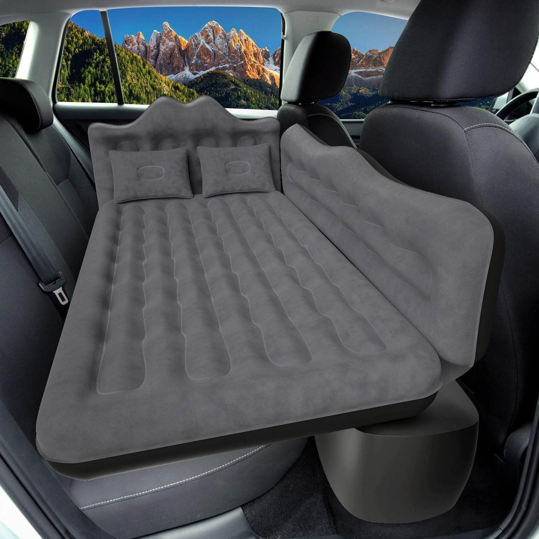 Car Air Mattress with 2 Pillows – Comfortable Travel Bed - Mahovastore