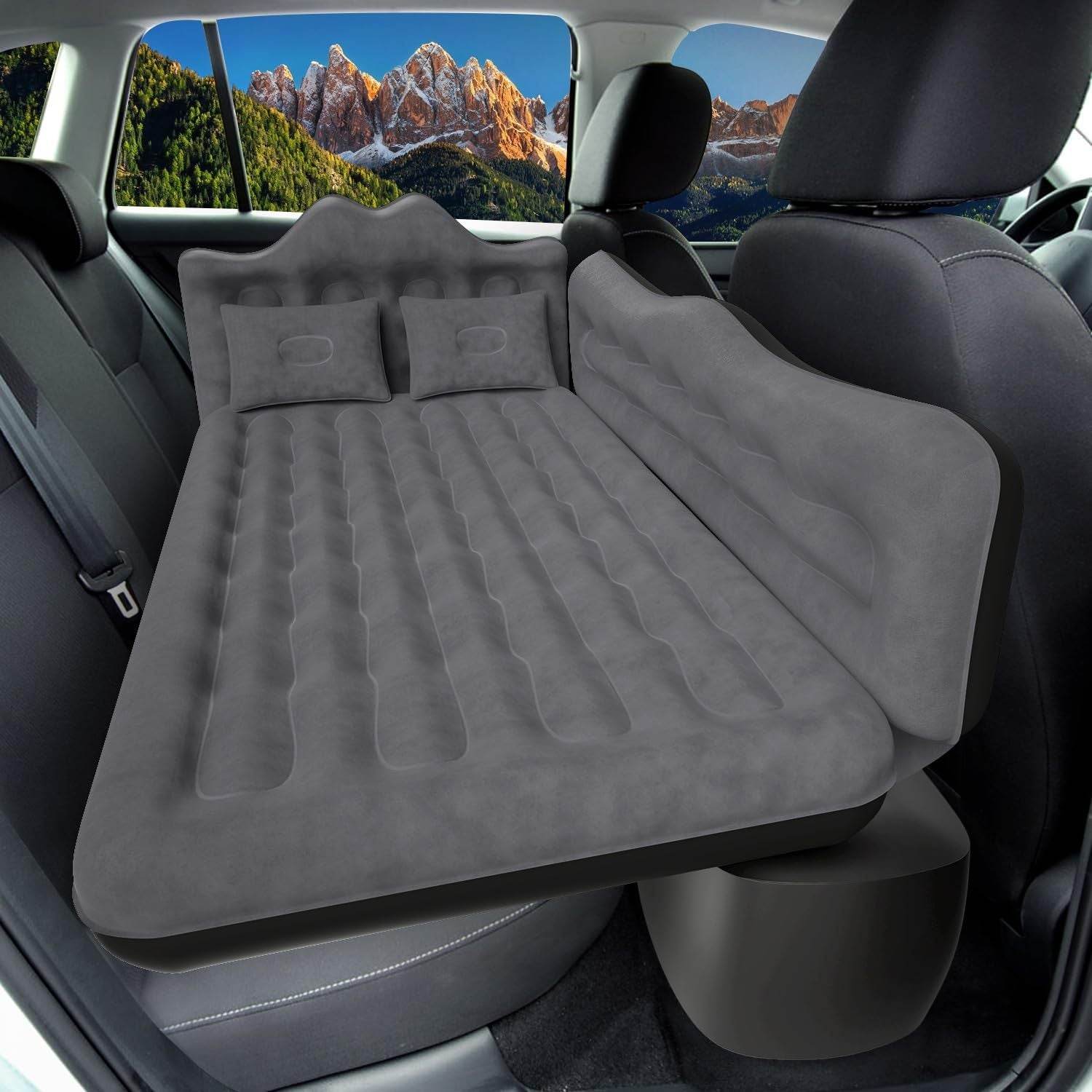 Car Air Mattress with 2 Pillows – Comfortable Travel Bed - Mahovastore