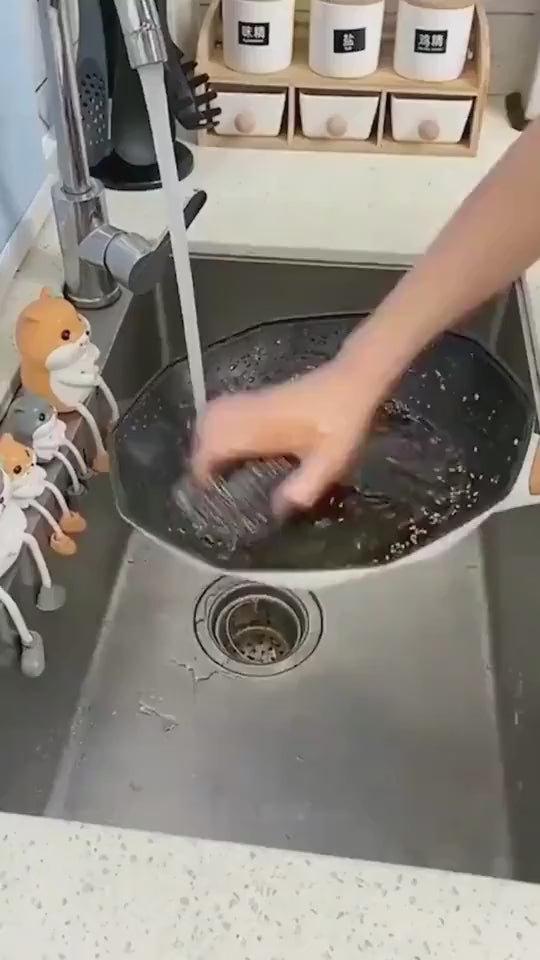 1.mp4 Kitchen Soap Dispensing Palm Brush | Mahovastore video