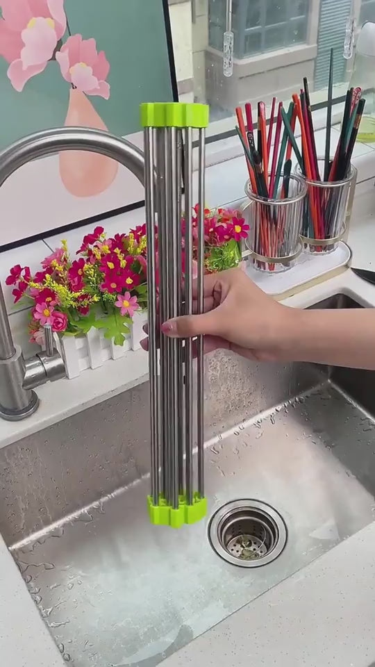 video Folding Stainless Steel Kitchen Rack | Mahovastore use