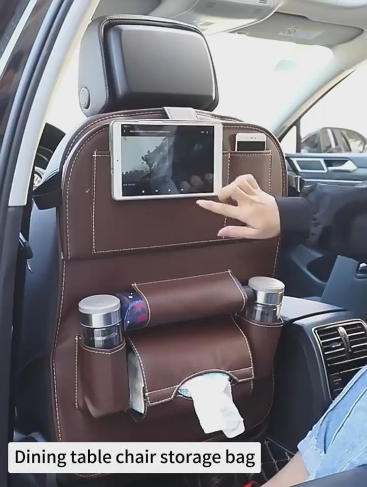 video Car Storage Bag – PU Leather Multifunctional Organizer