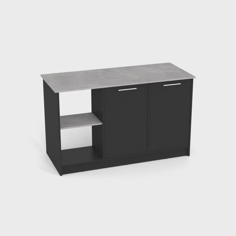 1 Kitchen Furniture: Black & Onyx Double Door | Mahovastore video